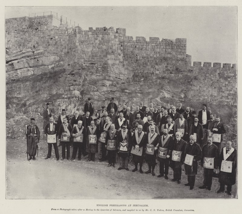 Engelska frimurare i Jerusalem av English Photographer