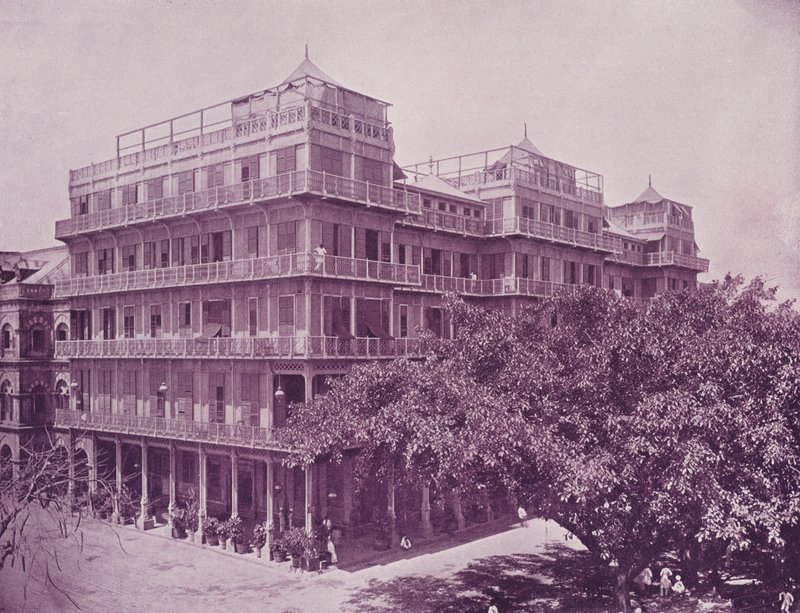 Esplanade (Watsons) Hotel, Bombay av English Photographer