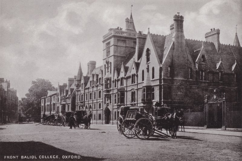 Front Balliol College, Oxford av English Photographer