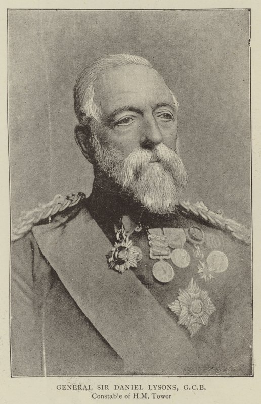 General Sir Daniel Lysons, GCB av English Photographer