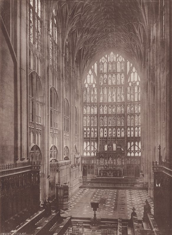 Gloucester: The Cathedral, Choir East (s/v foto) av English Photographer