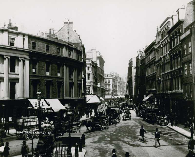 Grace Church Street, London av English Photographer