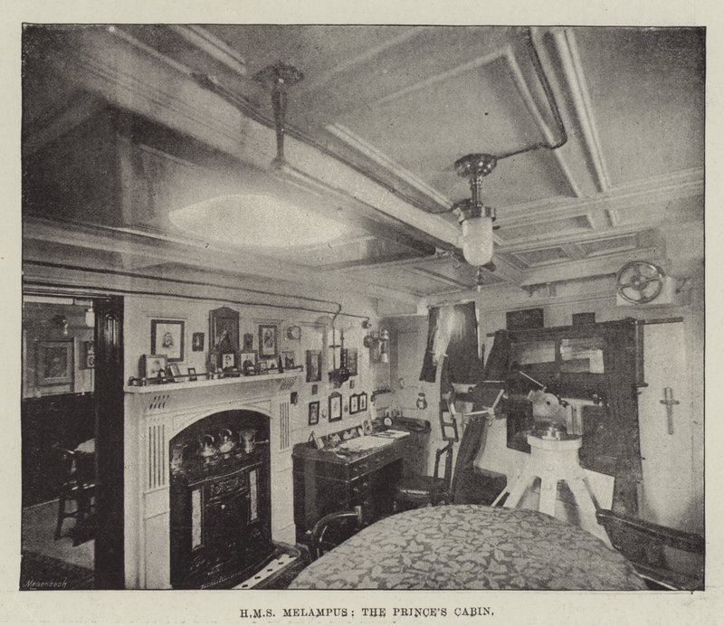 HMS Melampus, Princes Cabin av English Photographer