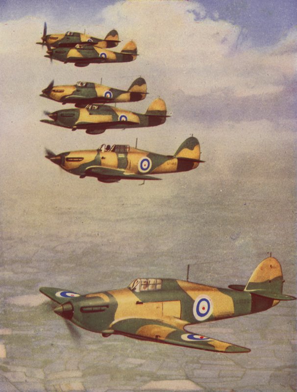 Hawker Hurricanes (foto i färg) av English Photographer