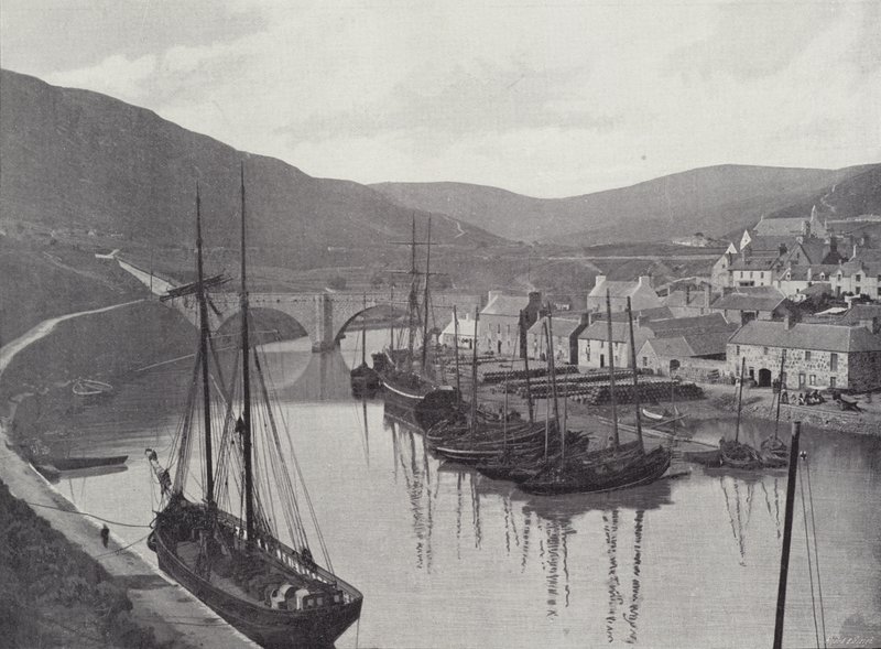 Helmsdale, från slottet av English Photographer