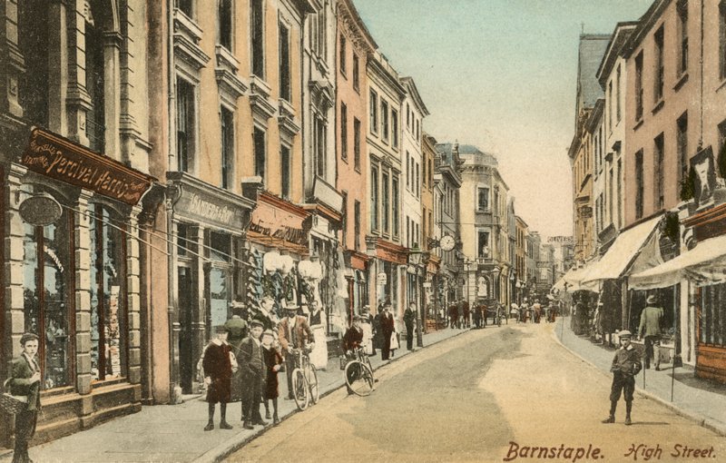High Street, Barnstaple, Devon (s/v foto) av English Photographer