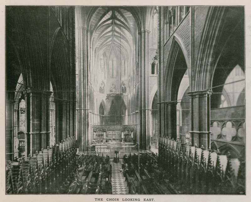 Interiör av Westminster Abbey av English Photographer