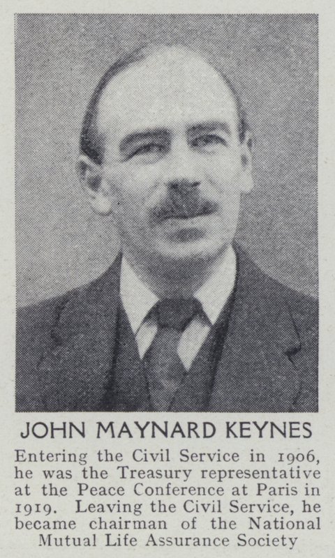 John Maynard Keynes (s/v foto) av English Photographer