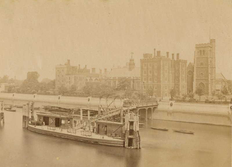 Lambeth Palace och piren av English Photographer