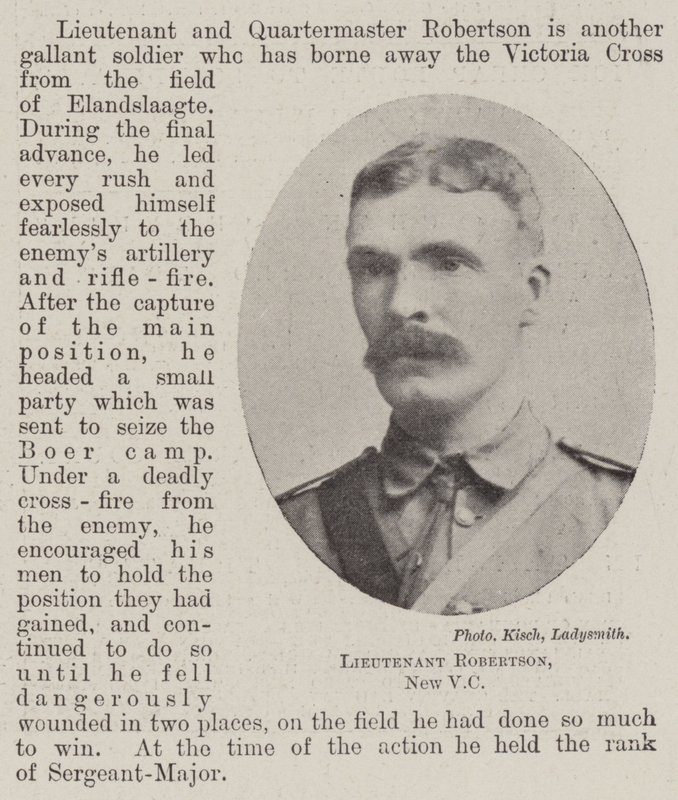 Löjtnant Robertson, New VC av English Photographer