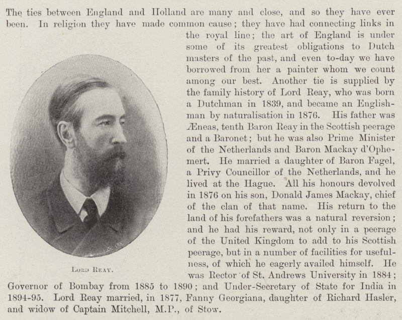 Lord Reay av English Photographer