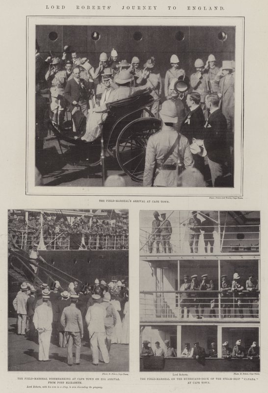 Lord Roberts resa till England av English Photographer
