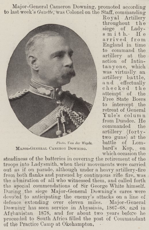 Generalmajor Cameron Downing av English Photographer