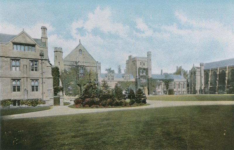 Mansfield College av English Photographer