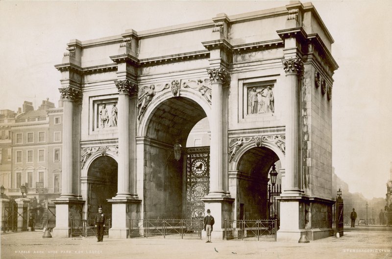 Marble Arch, Oxford Street, London av English Photographer