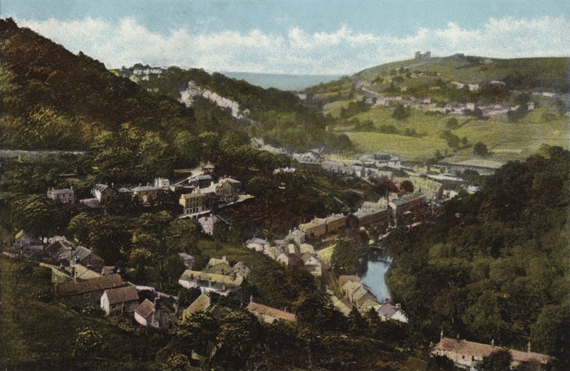 Matlock Bath, allmän utsikt av English Photographer
