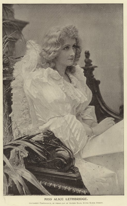 Miss Alice Lethbridge av English Photographer