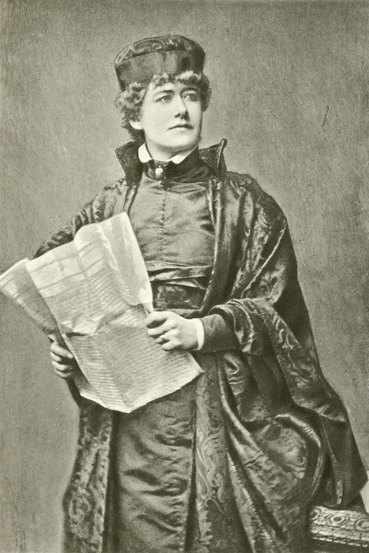 Miss Ellen Terry som Portia (gravyr) av English Photographer