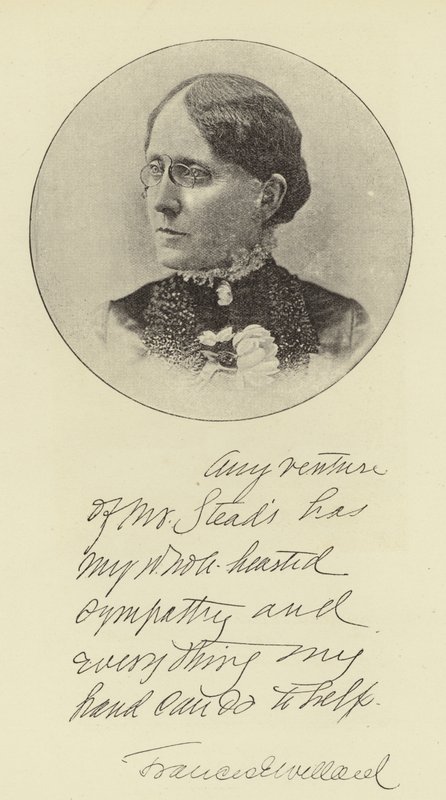 Fröken Frances E Willard av English Photographer