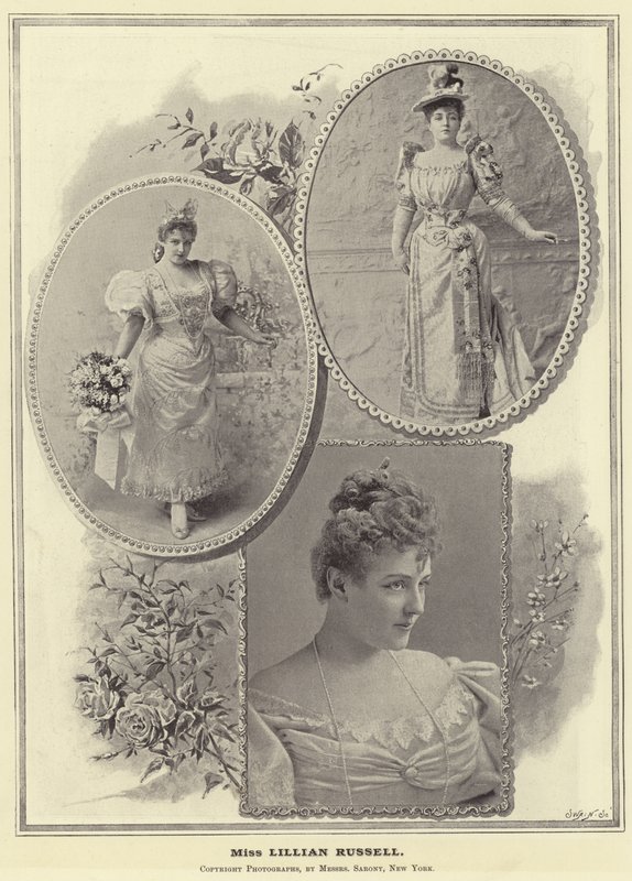 Fröken Lillian Russell av English Photographer