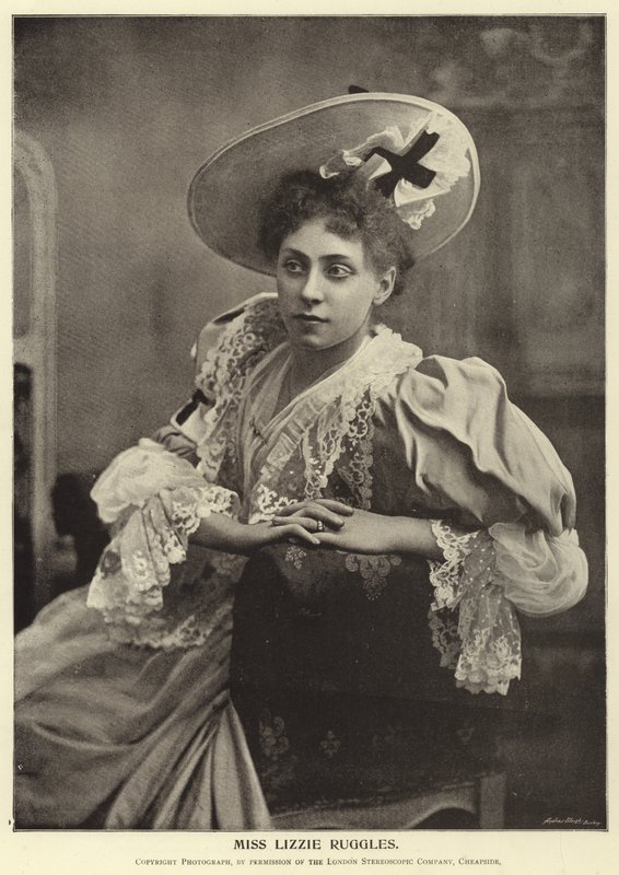 Miss Lizzie Ruggles av English Photographer