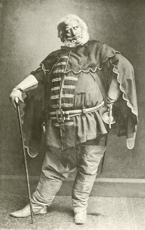 Mr Beerbohm Tree som Falstaff (gravyr) av English Photographer