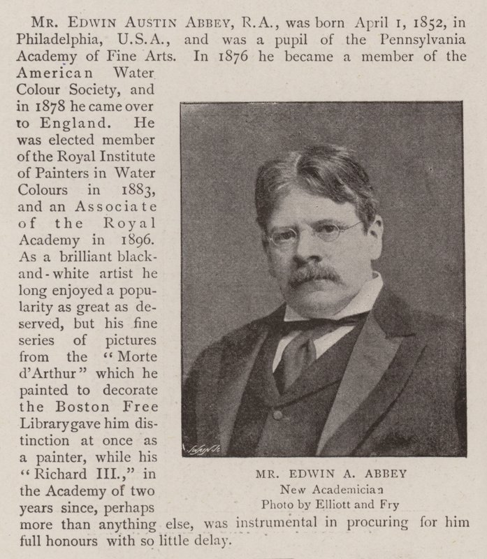 Mr Edwin A Abbey av English Photographer