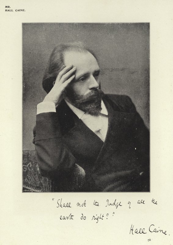 Mr Hall Caine av English Photographer