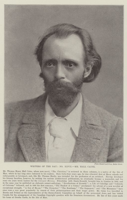 Mr Hall Caine av English Photographer