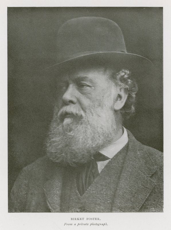 Myles Birket Foster, engelsk konstnär (s/v foto) av English Photographer
