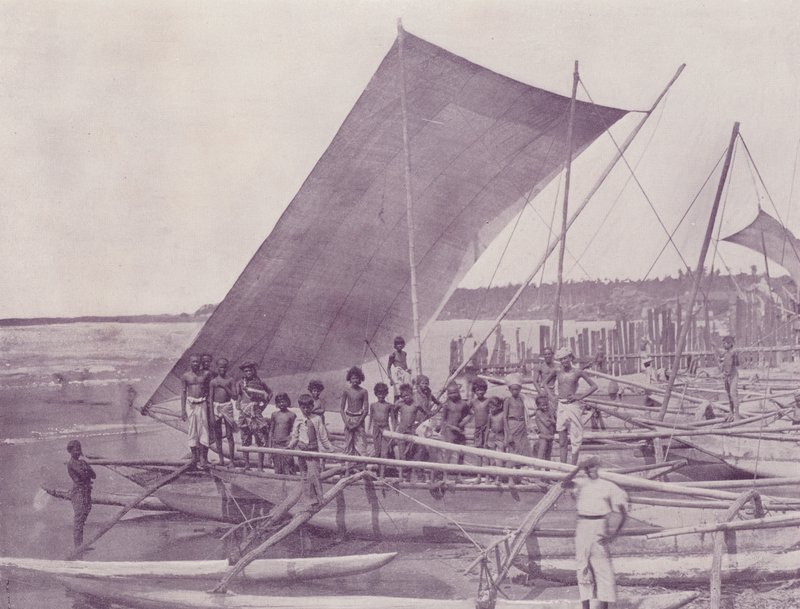 Inhemska fiskebåtar, Ceylon av English Photographer