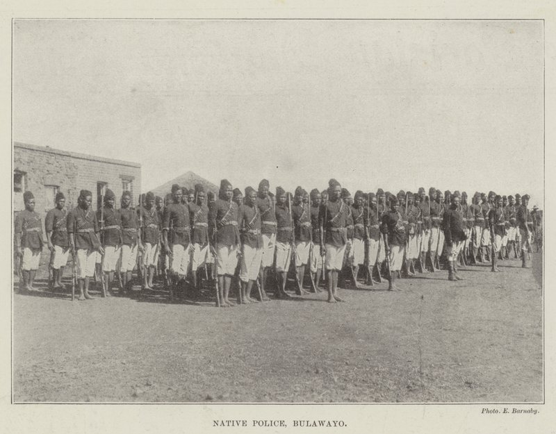 Native Police, Bulawayo av English Photographer