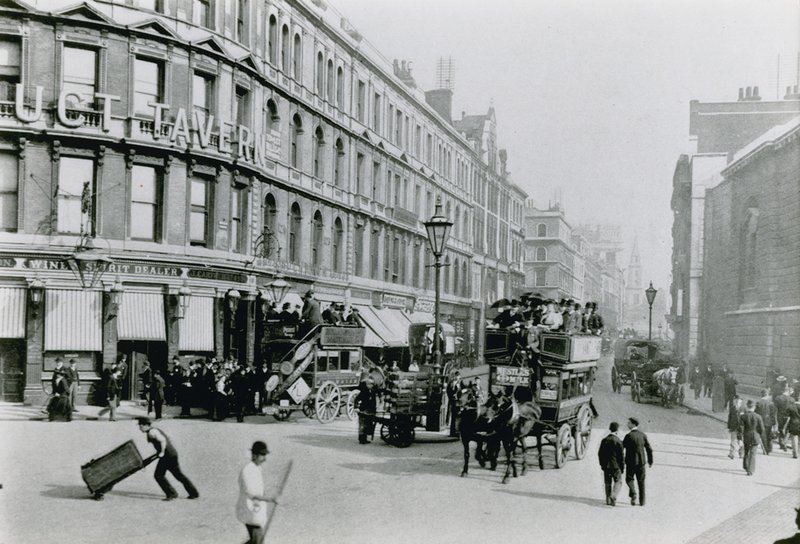 Newgate Street, London av English Photographer