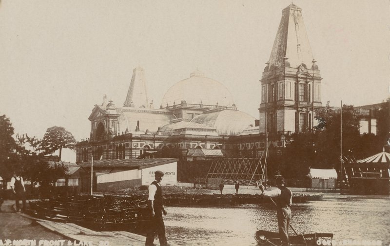 North Front och Lake, Alexandra Palace av English Photographer