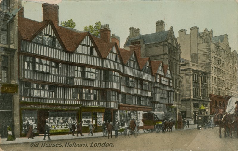 Gamla hus, Holborn, London av English Photographer
