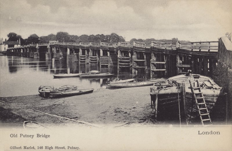 Old Putney Bridge, London av English Photographer