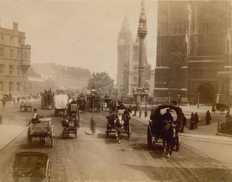 Parliament Square från Victoria Street, London av English Photographer