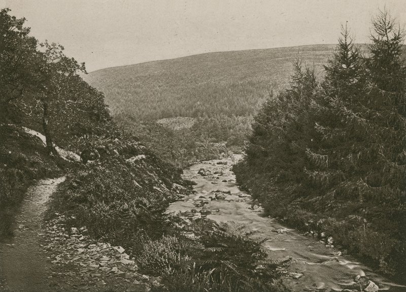 Stig vid Bagworthy Water, Doone Valley av English Photographer