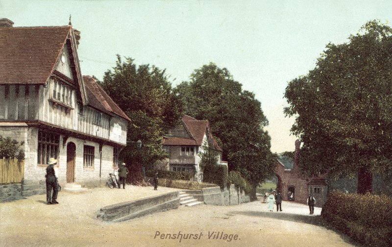 Penshurst Village, Kent (färgfoto) av English Photographer