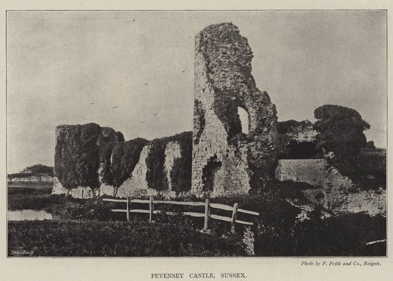 Pevensey Castle, Sussex av English Photographer
