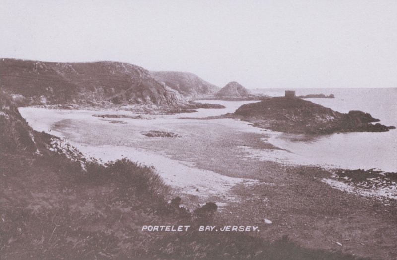 Portelet Bay, Jersey (s/v foto) av English Photographer