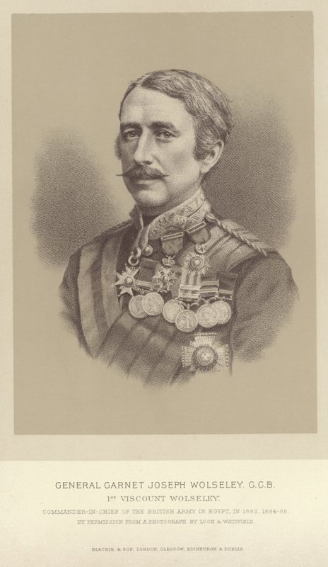 Porträtt av General Garnet Joseph Wolseley av English Photographer