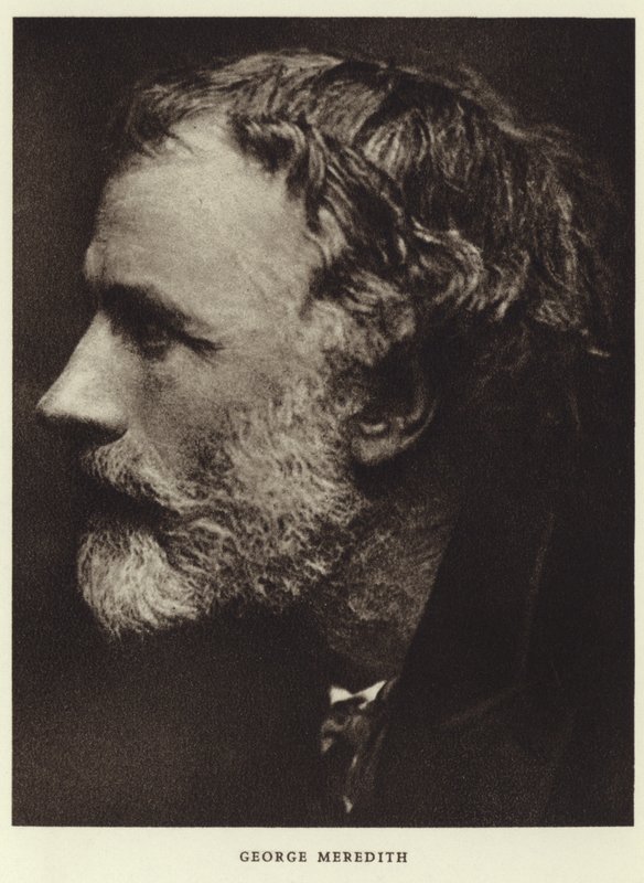 Porträtt av George Meredith av English Photographer