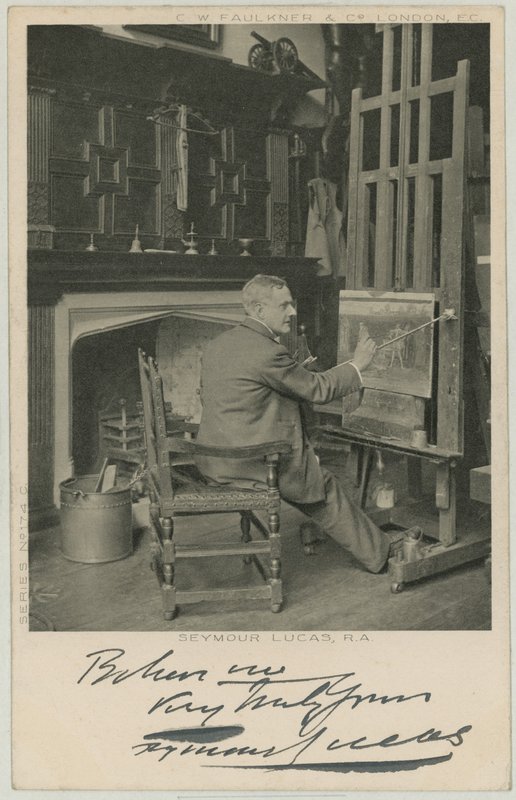 Porträtt av Seymour Lucas av English Photographer