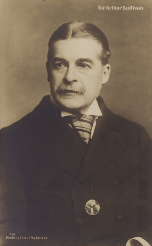 Porträtt av Sir Arthur Sullivan av English Photographer
