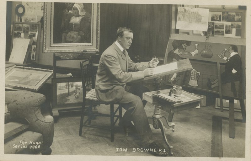 Porträtt av Tom Browne av English Photographer