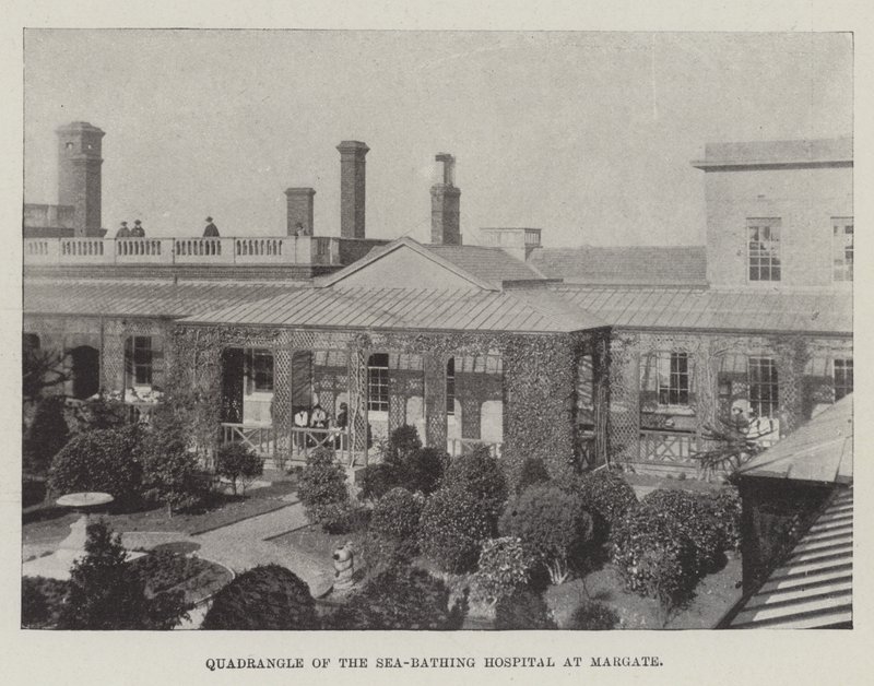 Fyrkant av Sea-Bathing Hospital i Margate av English Photographer