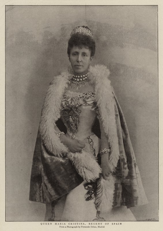 Drottning Maria Cristina, Spaniens regent av English Photographer