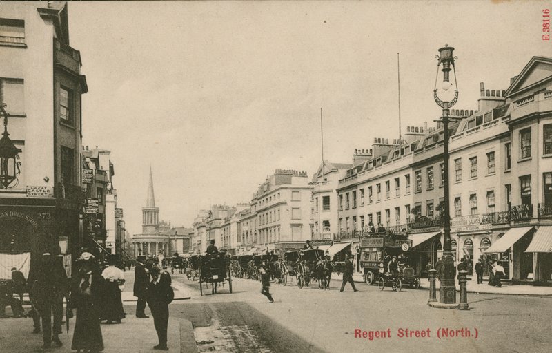 Regent Street, London, norr av English Photographer