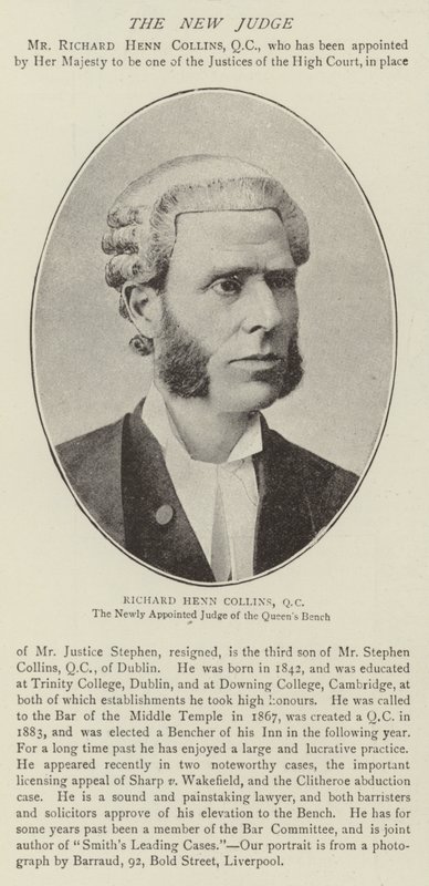 Richard Henn Collins, QC av English Photographer